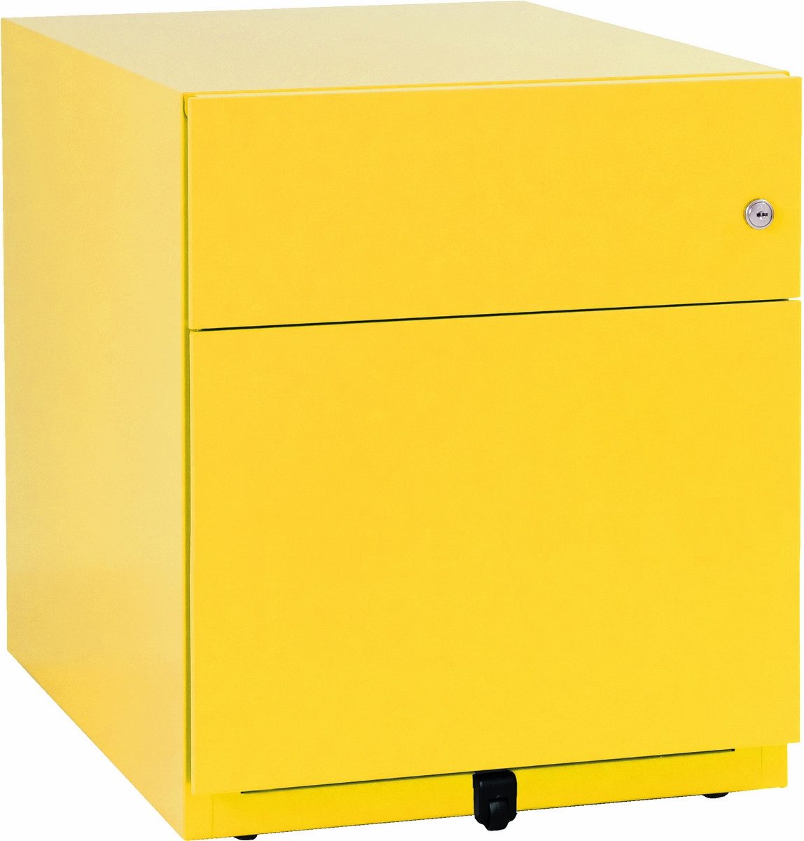 Bisley Rollcontainer Note Rollcontainer, in Zinkgelb - Maße: H 50 x B 42 x T 57 cm