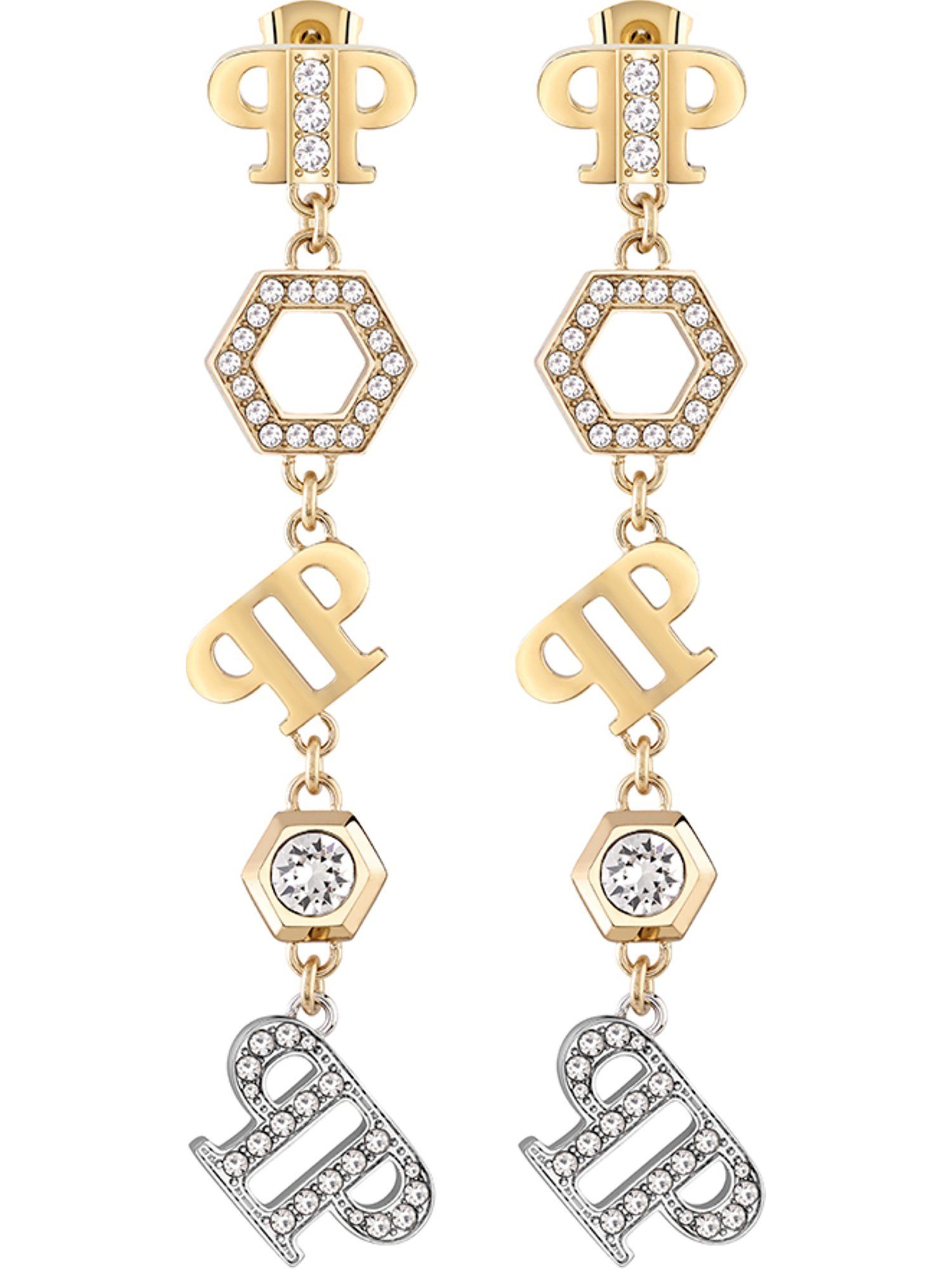 PHILIPP PLEIN Paar Ohrhänger Philipp Plein Damen-Ohrhänger Edelstahl, recycelt