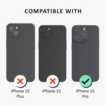 kalibri Handyhülle Hülle für Apple iPhone 15 Pro aus Kunststoff, Schutzhülle mit TPU Silikon Bumper - Case