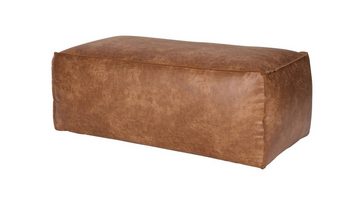 BePureHome Polsterhocker Hocker Rodeo - Leder Cognac, Unifarben