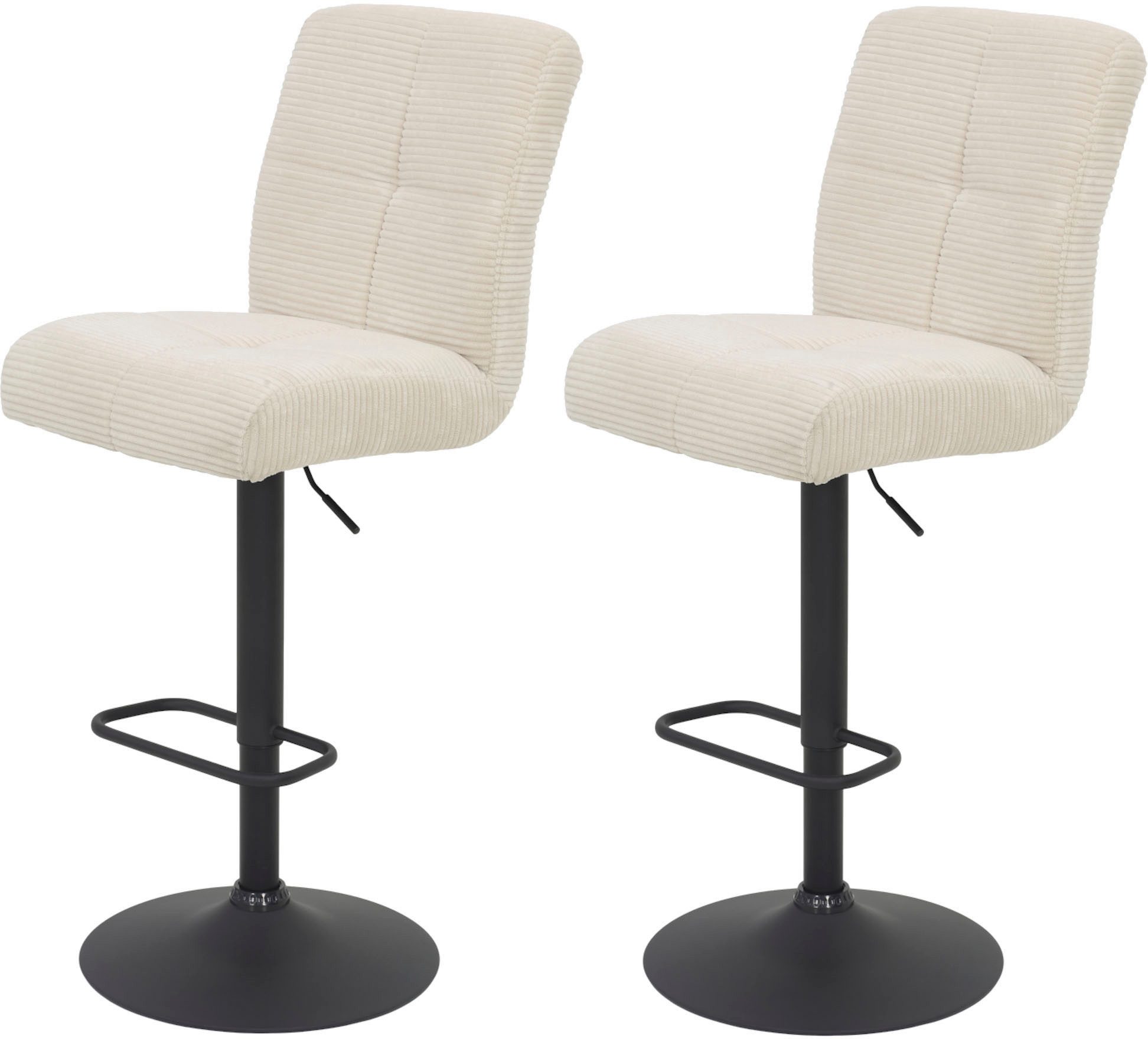 HELA Barhocker LENI (Set, 2 St), Komfortsitz mit Federkorb