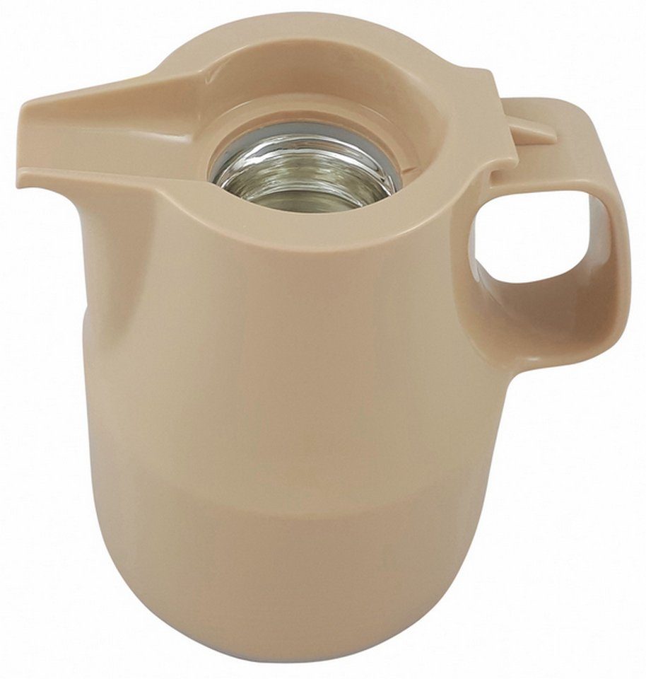 Helios Isolierkanne praktischer beige Einhandbedienung Thermoboy, l, mit 0.3