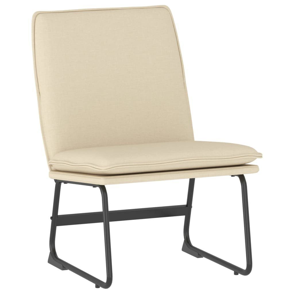 vidaXL Sessel Loungesessel Creme 52x75x76 cm Stoff (1-St)