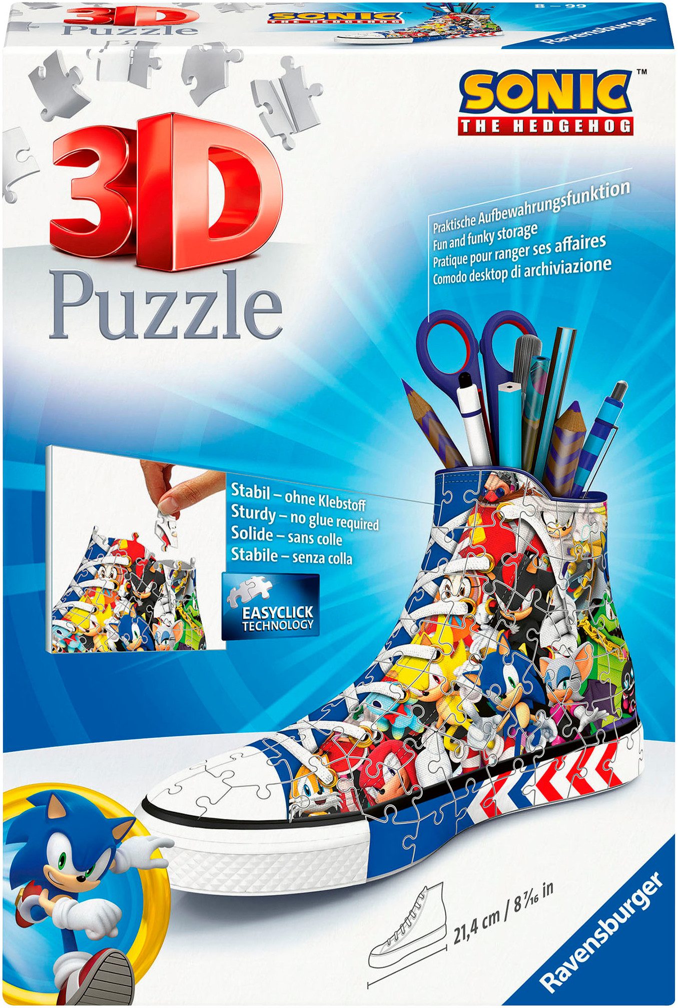Ravensburger Puzzle Sneaker Sonic the Hedgehog, 108 Puzzleteile, Made in Eu günstig online kaufen