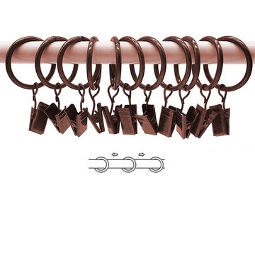 Gardinenring Vorhang Clip Gardinenstange,30 Stück Vorhangringe mit Clips, Lubgitsr, (30-St)