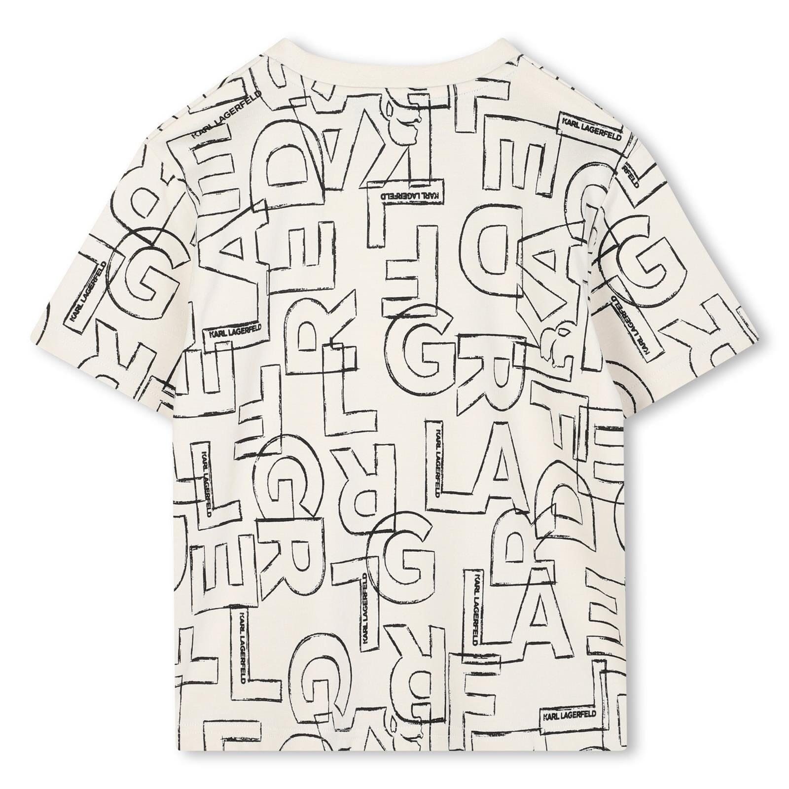 KARL LAGERFELD T-Shirt KARL LAGERFELD KIDS T-Shirt ecru, Allover-Print
