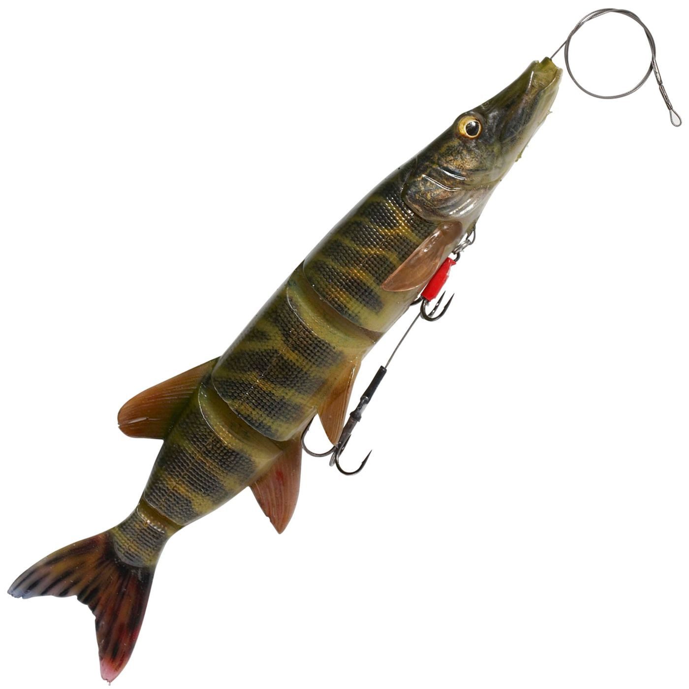 Kunstköder Savage Gear 4D Line Thru Pike - Swimbait Gummiköder