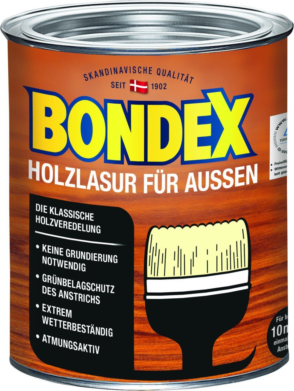 Bondex Lasur Bondex Holzlasur für Außen 750 ml hellgrau