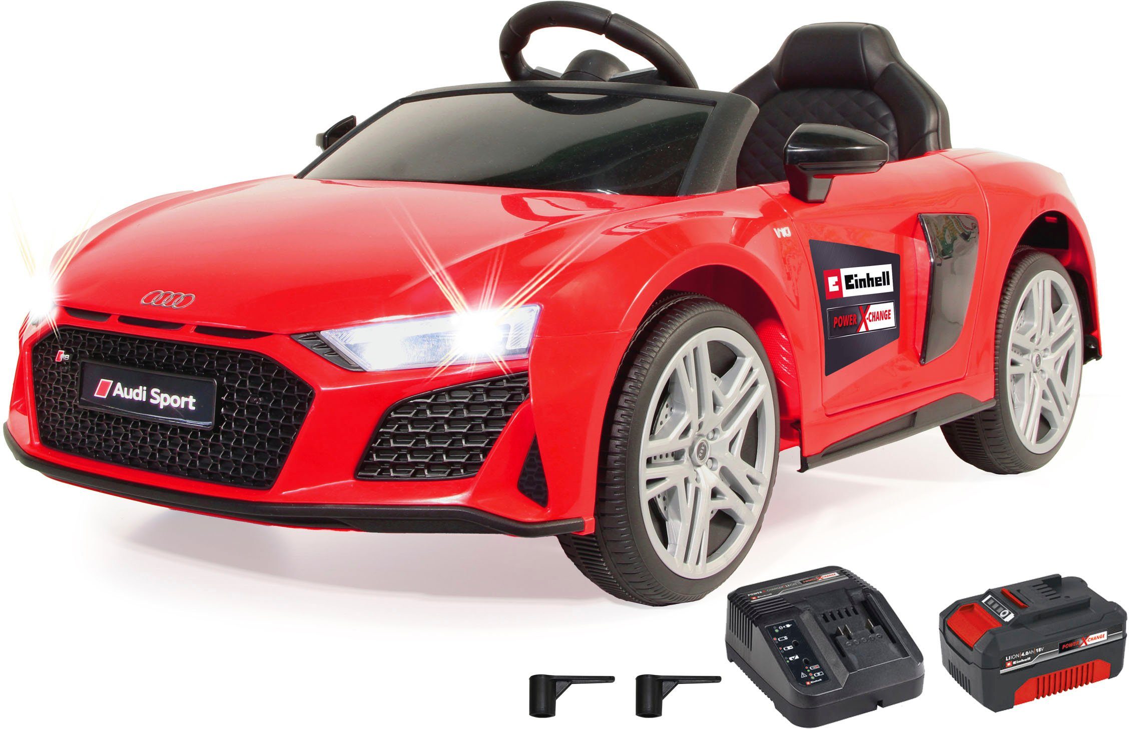 Ride-on Audi R8 Spyder V10 performance quattro weiß 2,4GHz 12V