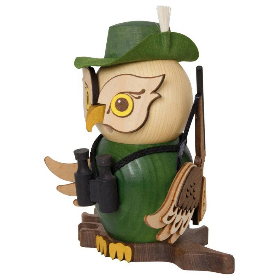 Kuhnert Weihnachtsfigur Kuhnert Räucherfigur Eule Jäger (1 St)
