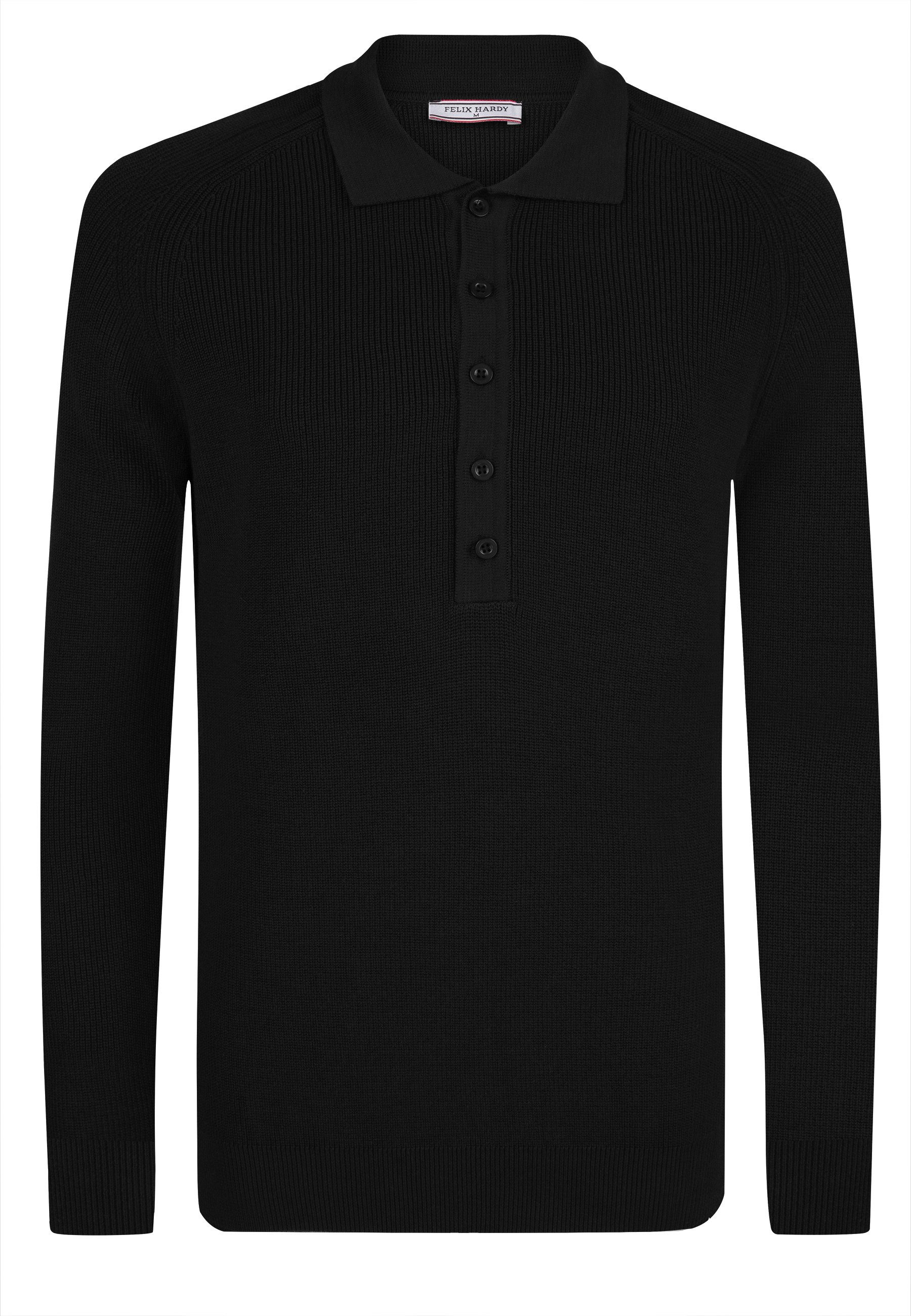Polokragenpullover Pullover mit Rollkragen und Knöpfen