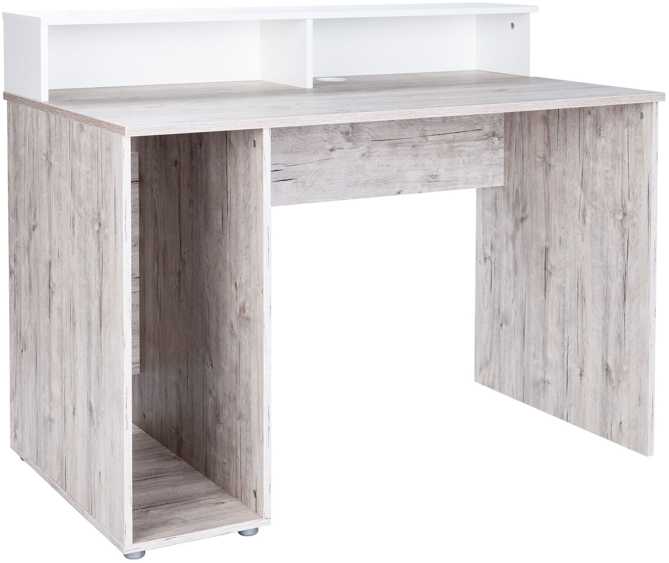 OTTO home Gamingtisch Gaming Schreibtisch »Riekke« (1-St), 1 Computerfach, 2 offene Ablagefächer