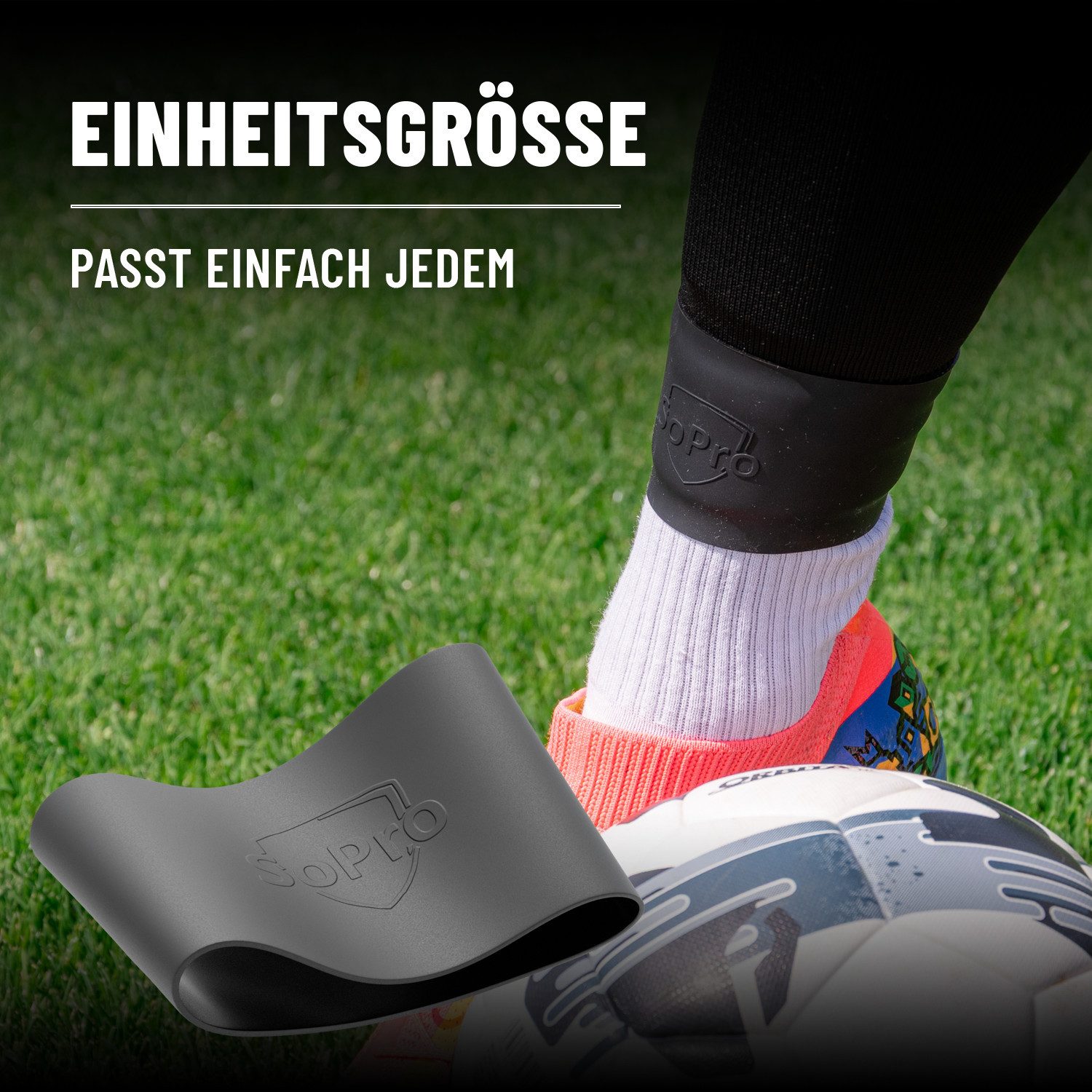 SoPro Schienbeinschonerhalter 2x Fußball Schienbeinschonerhalter, Schienbeinschoner Halter Fussball