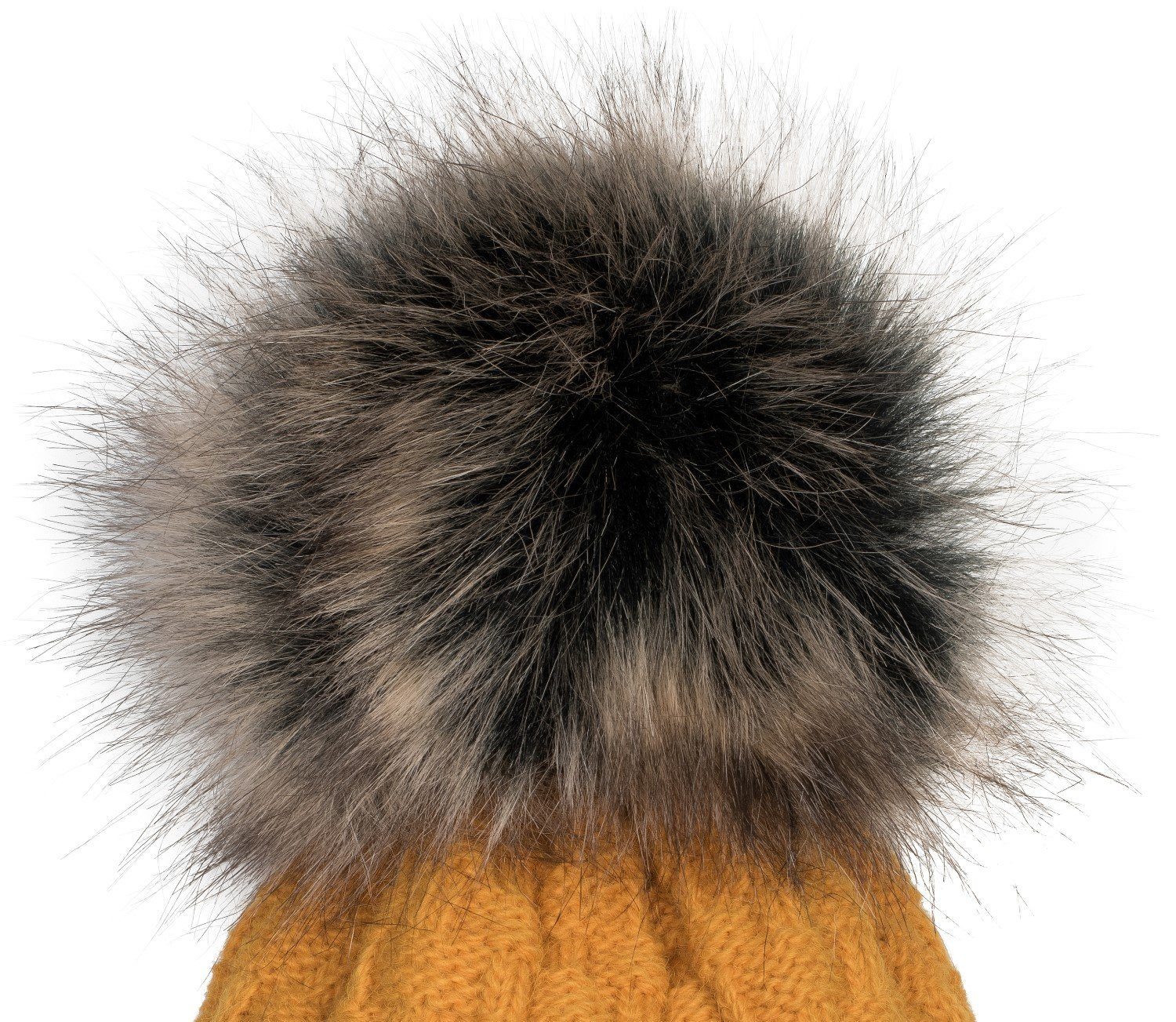 styleBREAKER Bommelmütze Strick Bommelmütze mit Flecht günstig online kaufen