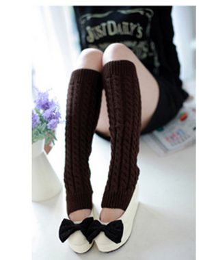 FIDDY Socken Herbst und Winter gestrickte warme Socken im koreanischen Stil (1-Paar)