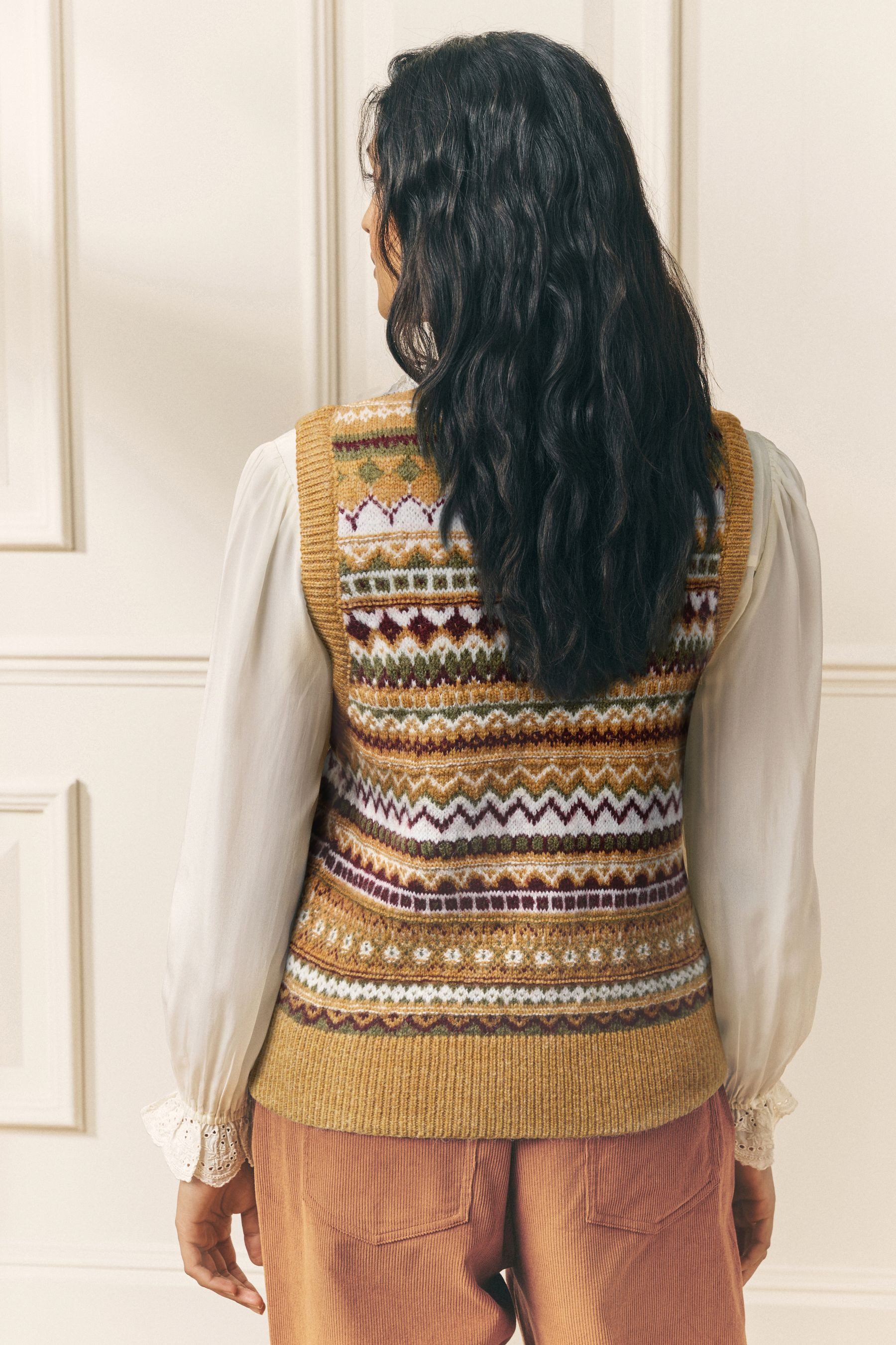 LAURA ASHLEY Stricktop Laura Ashley gestricktes Fairisle-Tanktop (1-tlg) günstig online kaufen