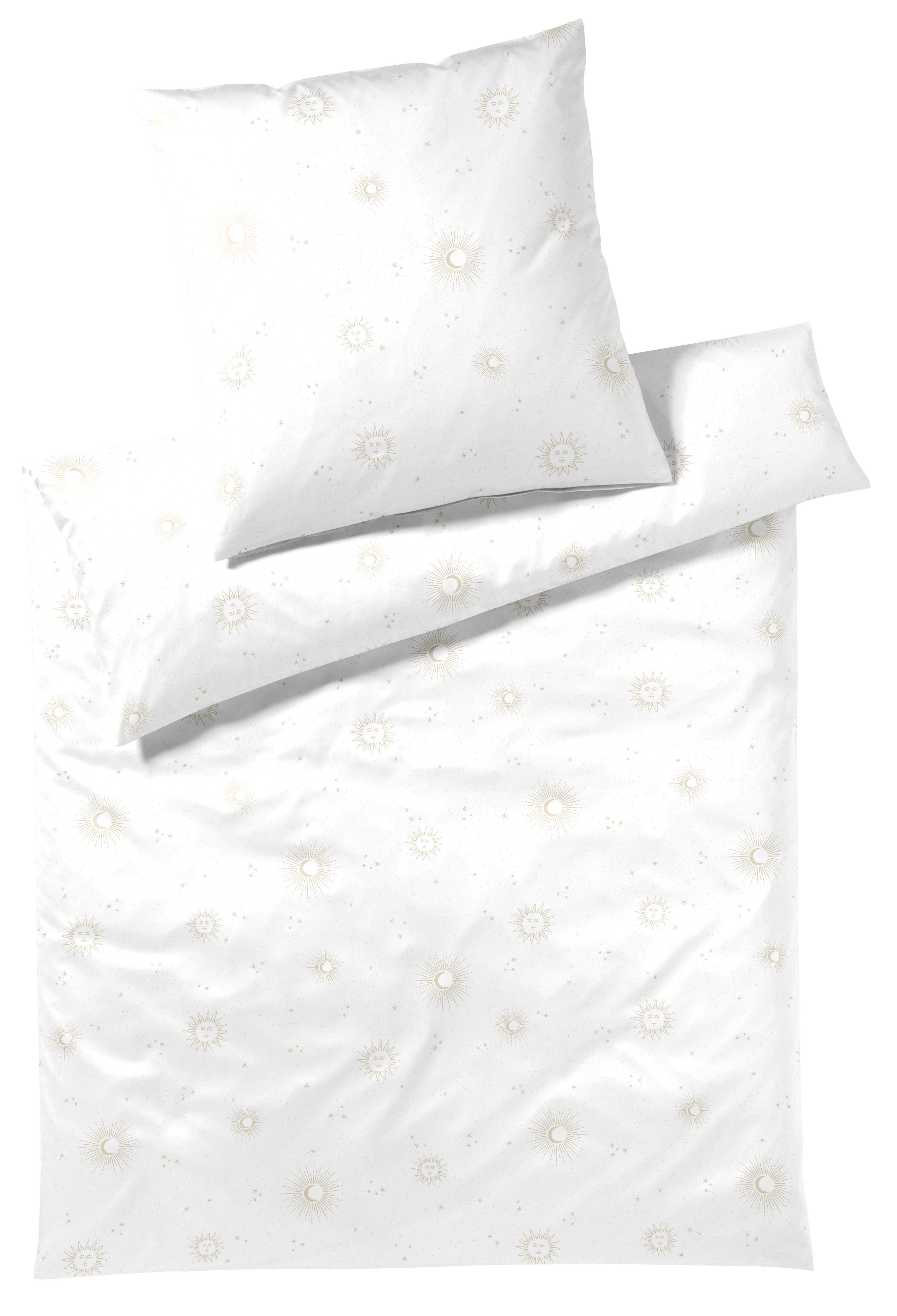 Elegante Bettwäsche Stardust, Mako-Satin, 2 teilig, angenehmes Hautgefühl