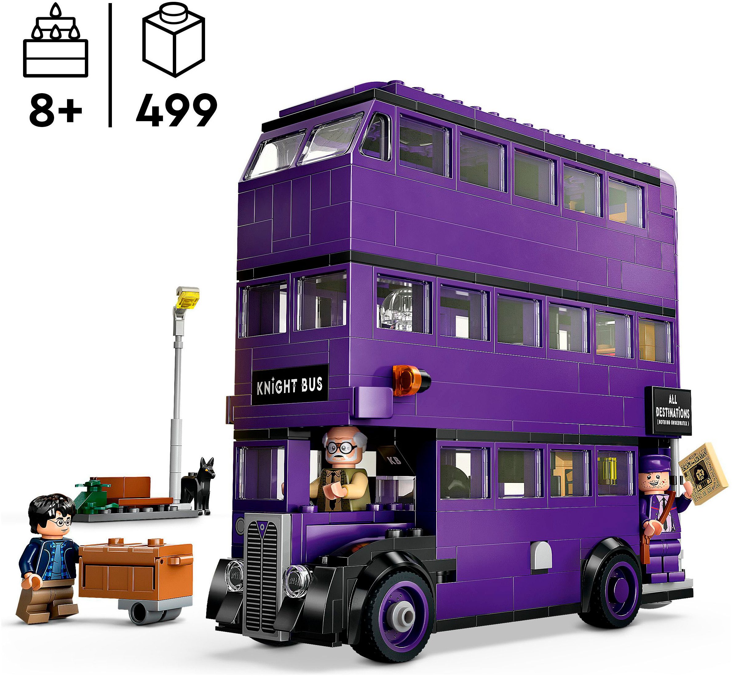 LEGO® Abenteuer mit dem Fahrenden Ritter (76446), LEGO® Harry Potter™ Konstruktionsspielsteine, (499 St), Made in Europe