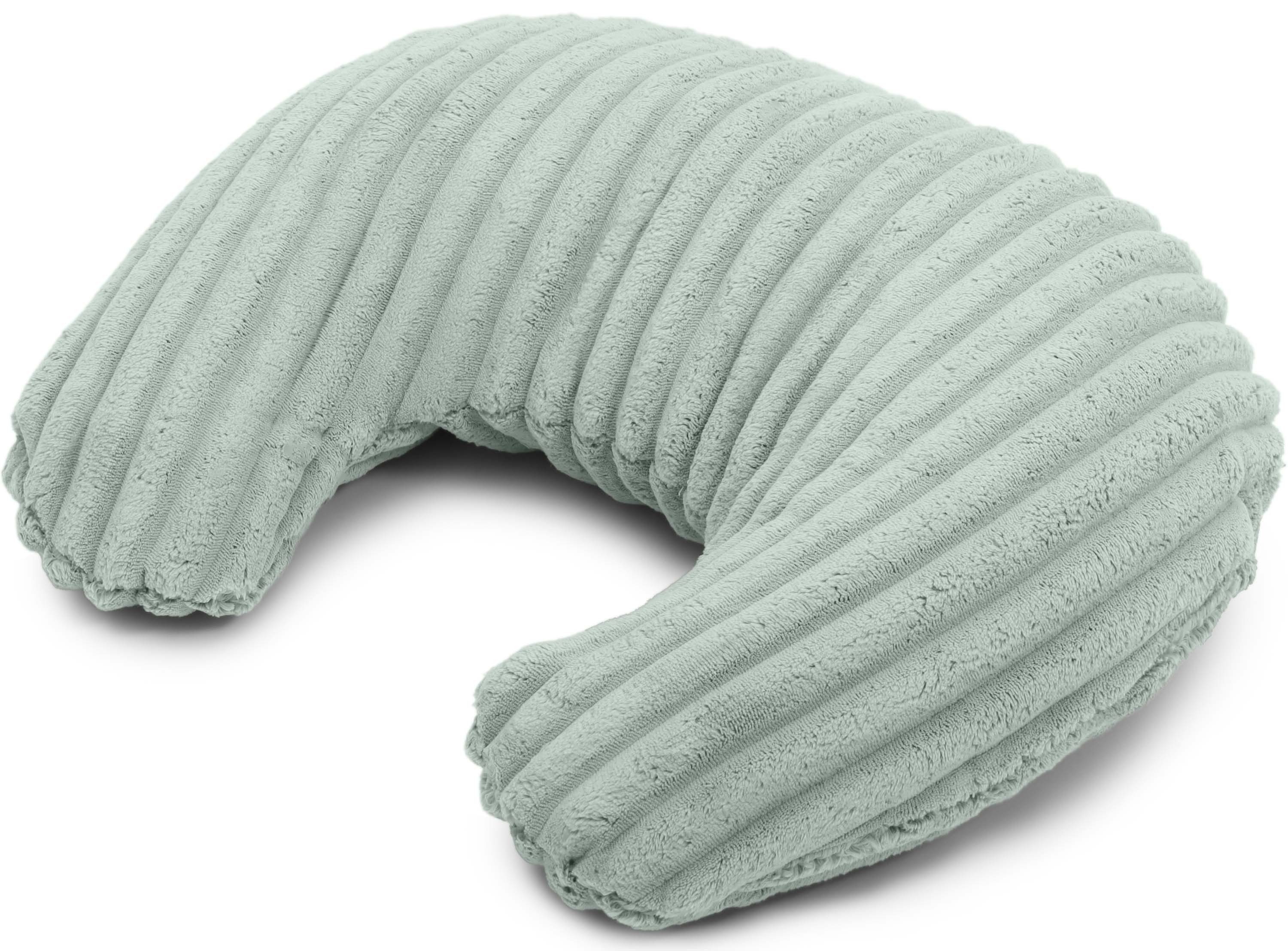 Amilian Stillkissen - Schwangerschaftskissen - Stillhörnchen mit Füllung und Bezug, Pregnancy Pillow, Stillkissen klein - Lagerungskissen Erwachsene, Stillmond - Lagerungskissen für Mütter und Babys
