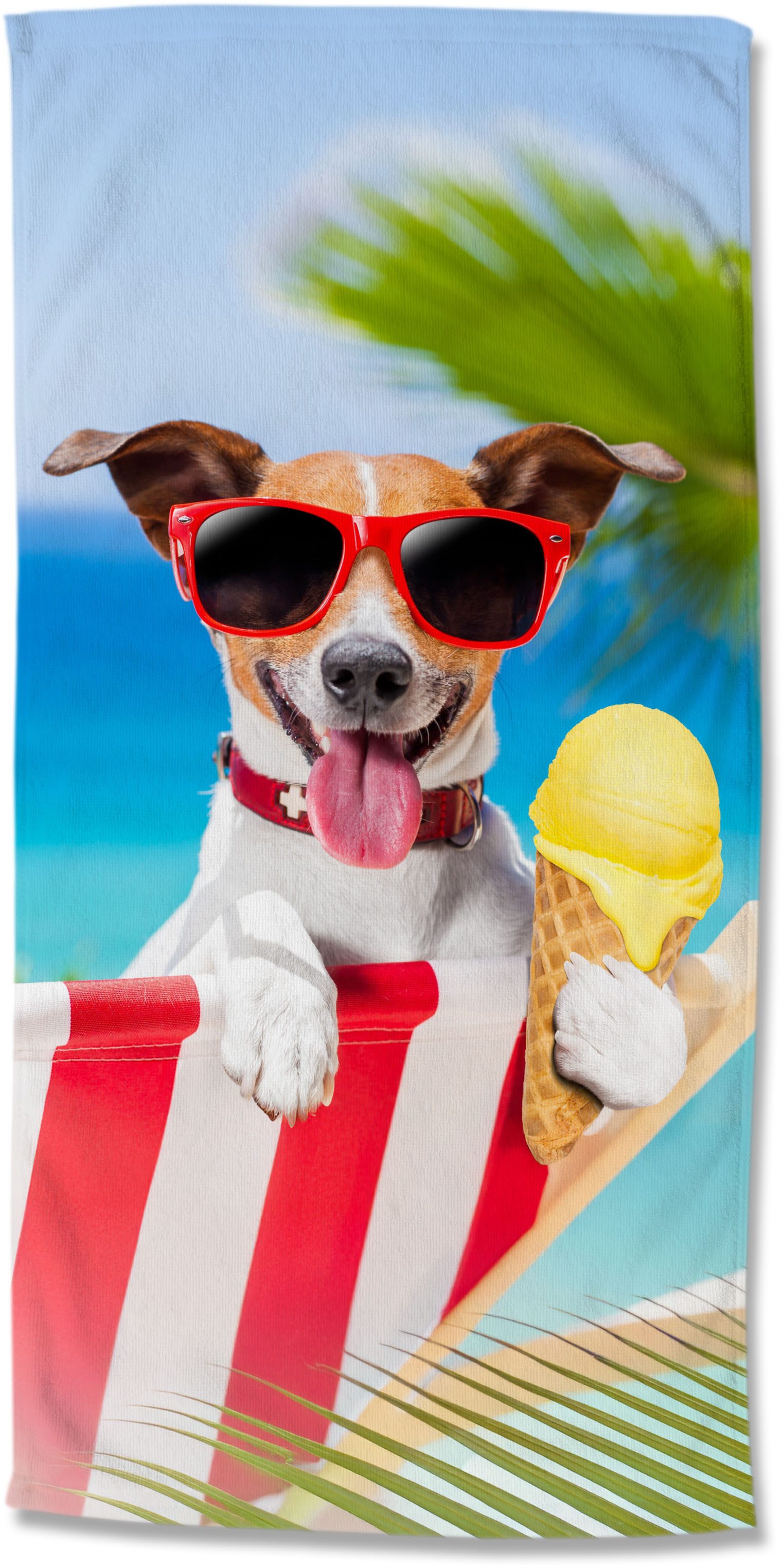 good morning Strandtuch Diesel, Velours (Packung, 1-St), Kinder Strandtuch, Mikrofaser, Velours, saugfähig, weich, Strand, Hund
