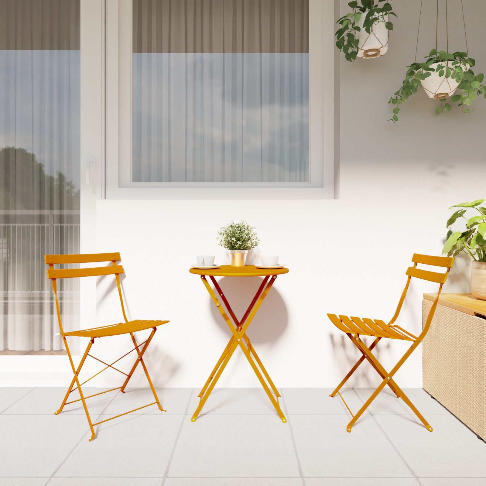 vidaXL Gartenstuhl Gartenstühle 2 Stk. Klappbar günstig online kaufen