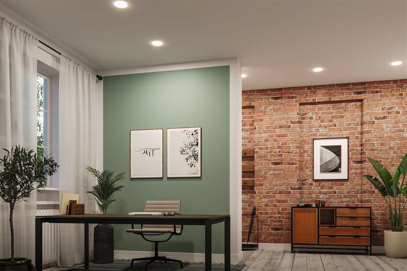 Paulmann LED Einbauleuchte VariFit Veluna IP44 rund 215mm 21W 1650lm 3000K Satin 3-Step-Dim, LED fest integriert, Warmweiß, Einbaupanel, dimmbar