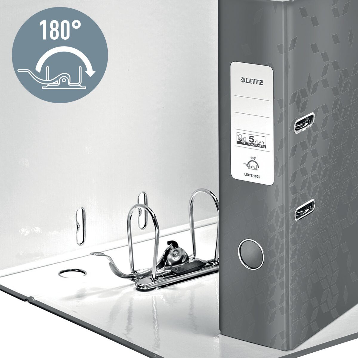 LEITZ Aktenordner Ordner Wow A4 breit grün Packung mit 10 Stück