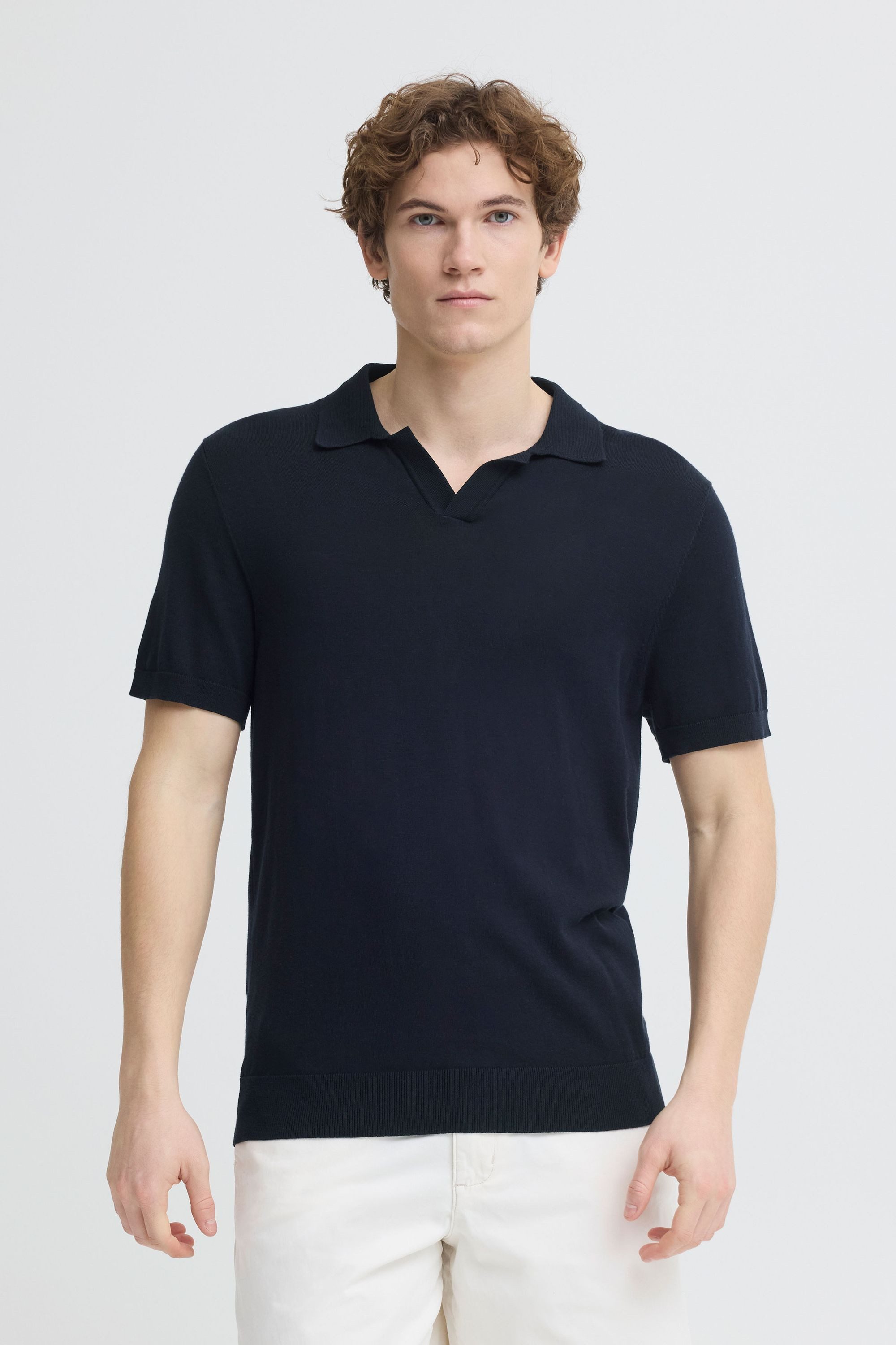 Casual Friday Poloshirt CFSona Polo-Shirt mit offenem Ausschnitt