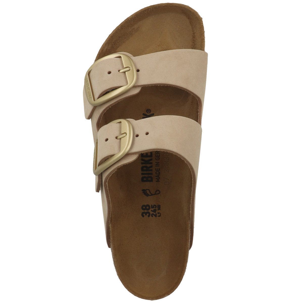 Birkenstock Arizona Big Buckle Nubukleder normal Damen Sandale Sandaletten, günstig online kaufen