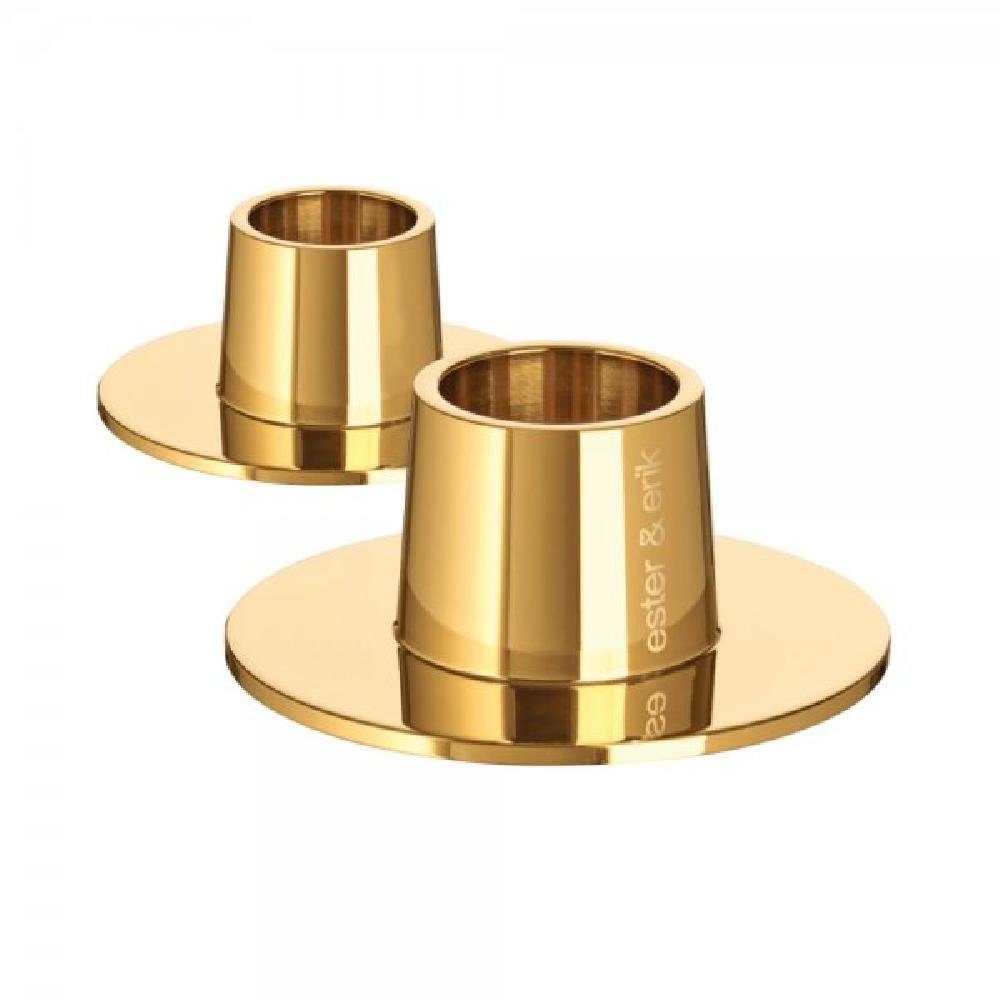 Kerzenhalter Kerzenhalter Set Medium Gold Shiny (2-teilig)