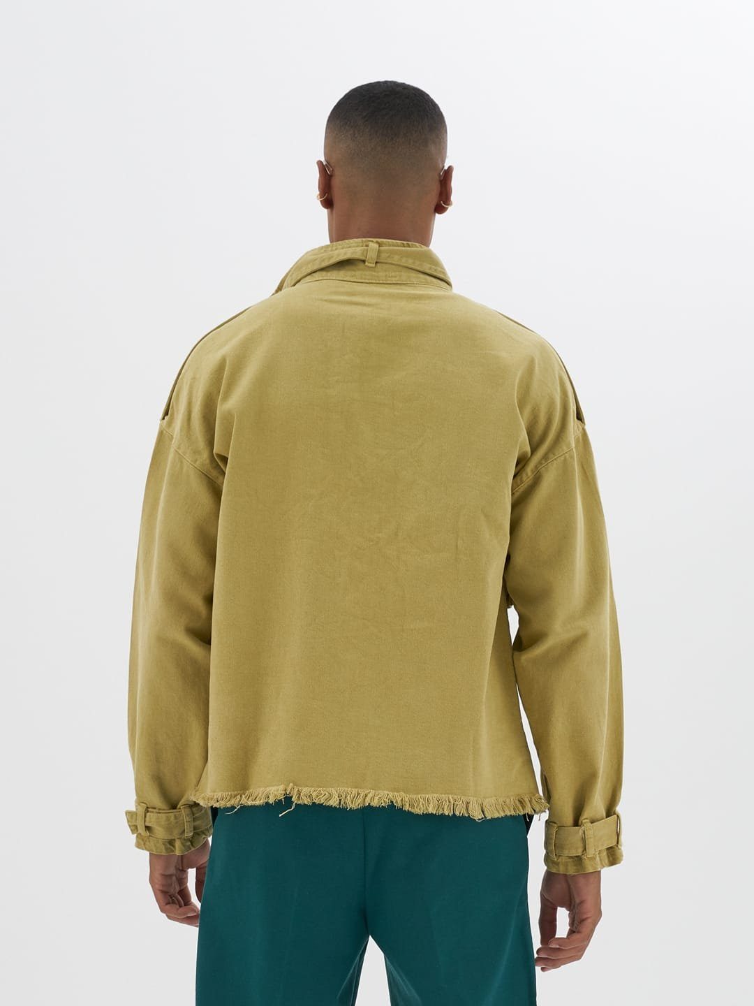 OSSY HOMER Jeansjacke Jeans Jacke 100% Cotton Baumwolle Oversize Übergangsjacke