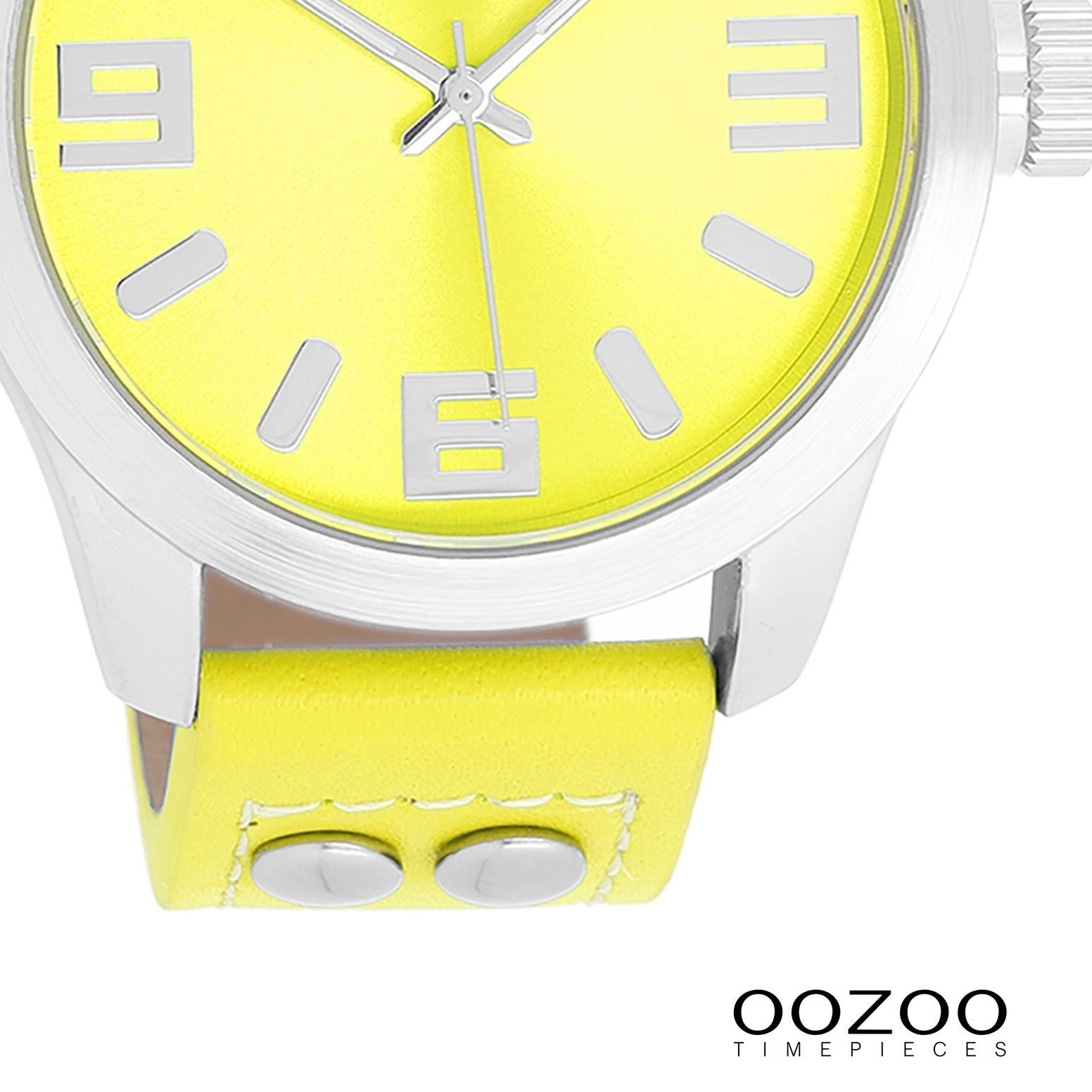 OOZOO Quarzuhr Oozoo Damen Armbanduhr JR Analog Metall, (Analoguhr), Damenuhr rund, groß (ca. 40mm) Metallarmband, Casual-Style