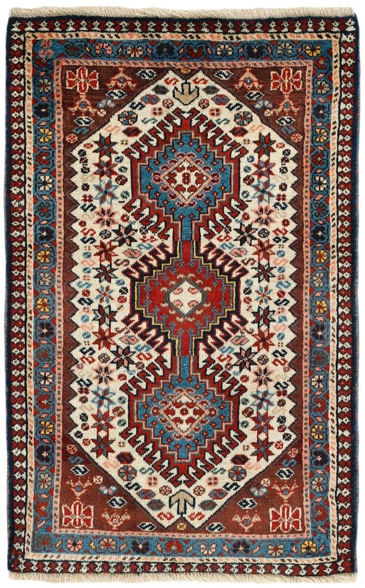 Orientteppich Yalameh 65x101 Handgeknüpfter Orientteppich / Perserteppich, Nain Trading, rechteckig, Höhe: 12 mm