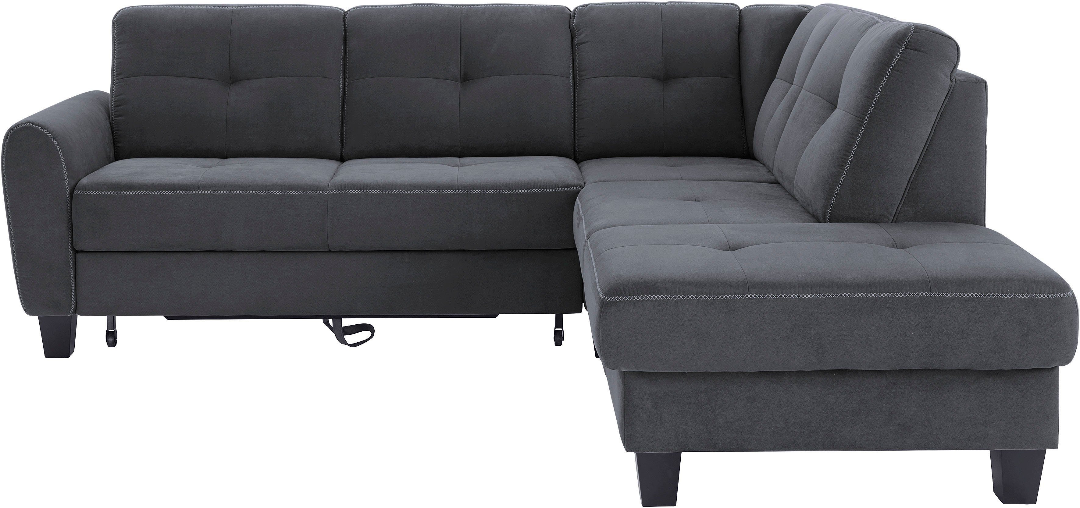 sit&more Ecksofa Varese L-Form, mit Federkern, günstig online kaufen