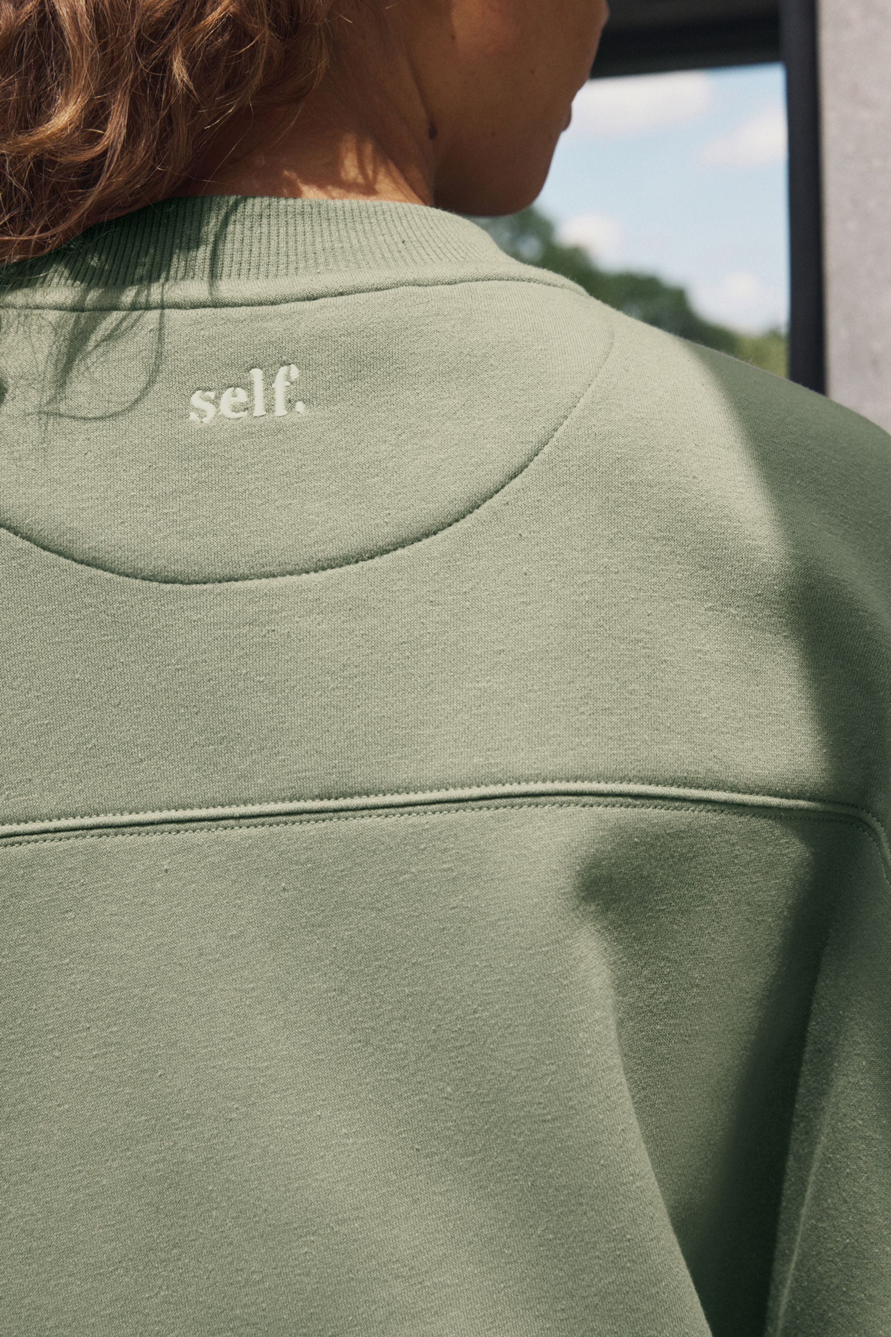self Sweater Self. Rundhals-Sweatshirt mit Stickerei günstig online kaufen