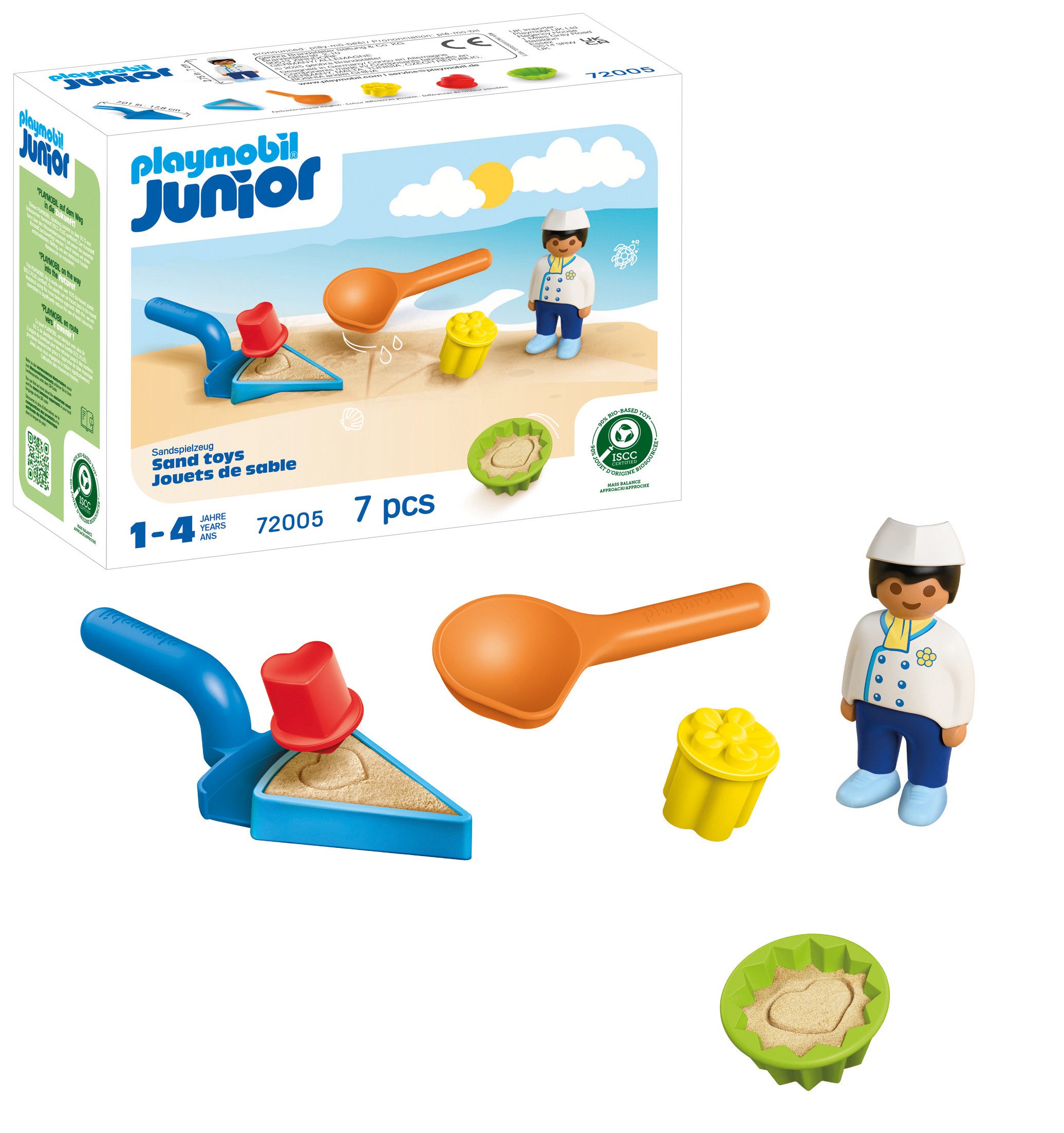 Playmobil® Sand-Bäckerei (72005), Junior Sand Konstruktions-Spielset, (7 St), Made in Europe