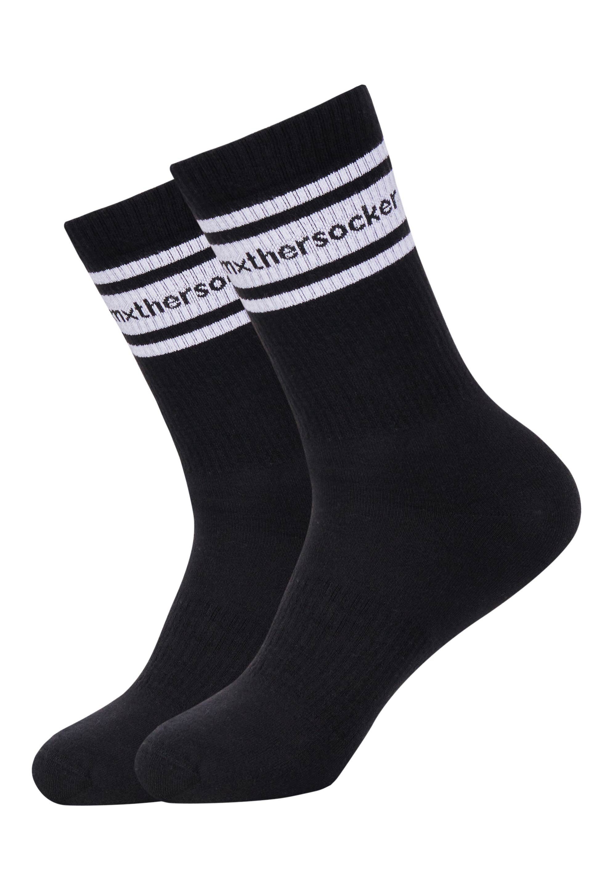 Markenschriftzug (5-Paar) EIGHTY trendigem CLASSIC Mxthersocker EIGHT Socken mit -