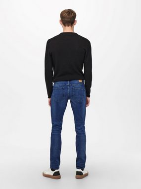 ONLY & SONS Slim-fit-Jeans Slim Fit Jeans Basic Hose Denim Stretch Pants ONSLOOM (1-tlg) 3966 in Blau