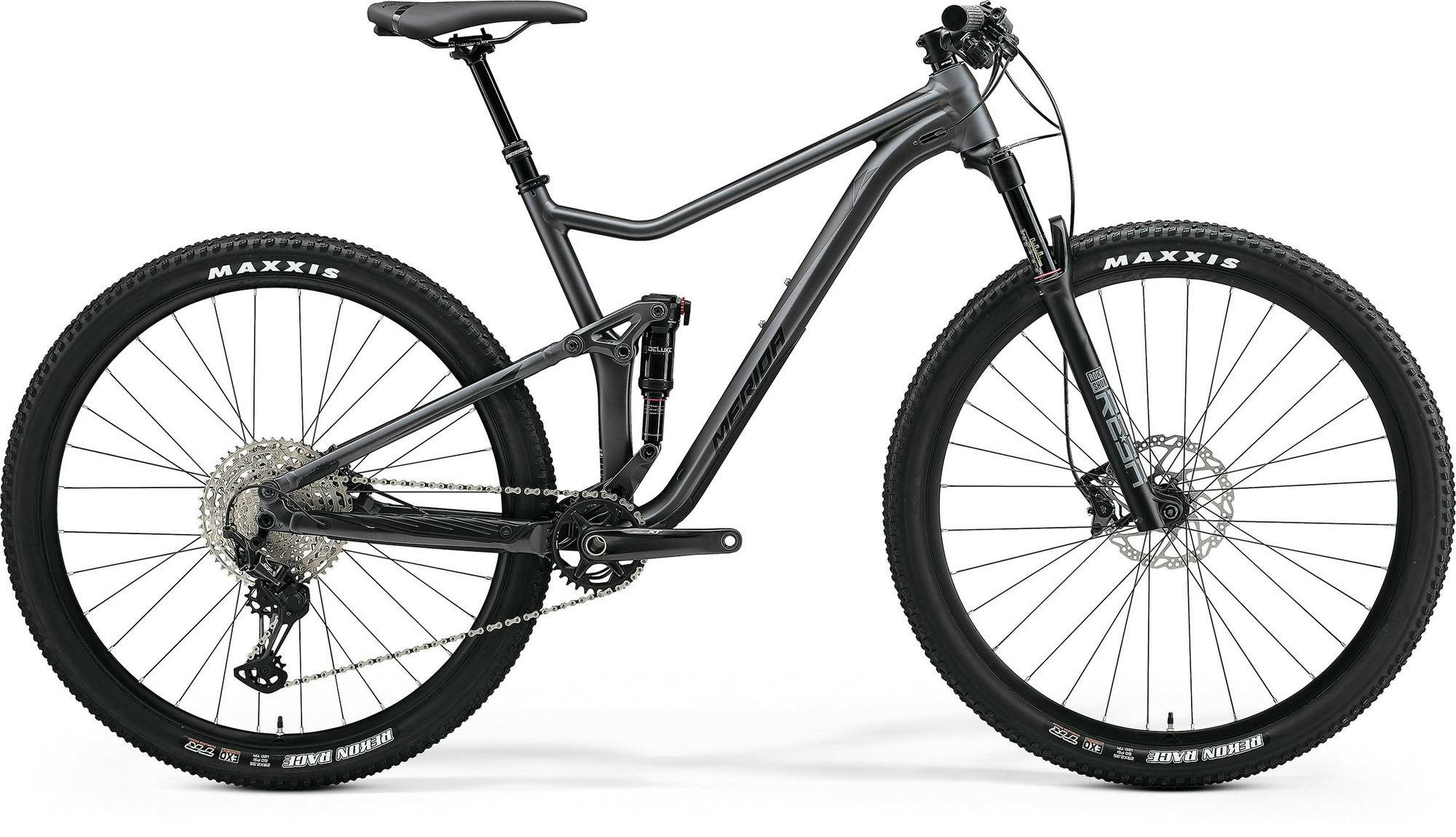Merida Mountainbike MTB Fully ONE-TWENTY RC XT-EDITION HP2 Silk Dark Silver 29" Diamant, 12 Gang Shimano Shimano XT M8100 Shadow+ Schaltwerk, Kettenschaltung