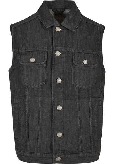 URBAN CLASSICS Jerseyweste Herren Denim Vest (1-tlg)