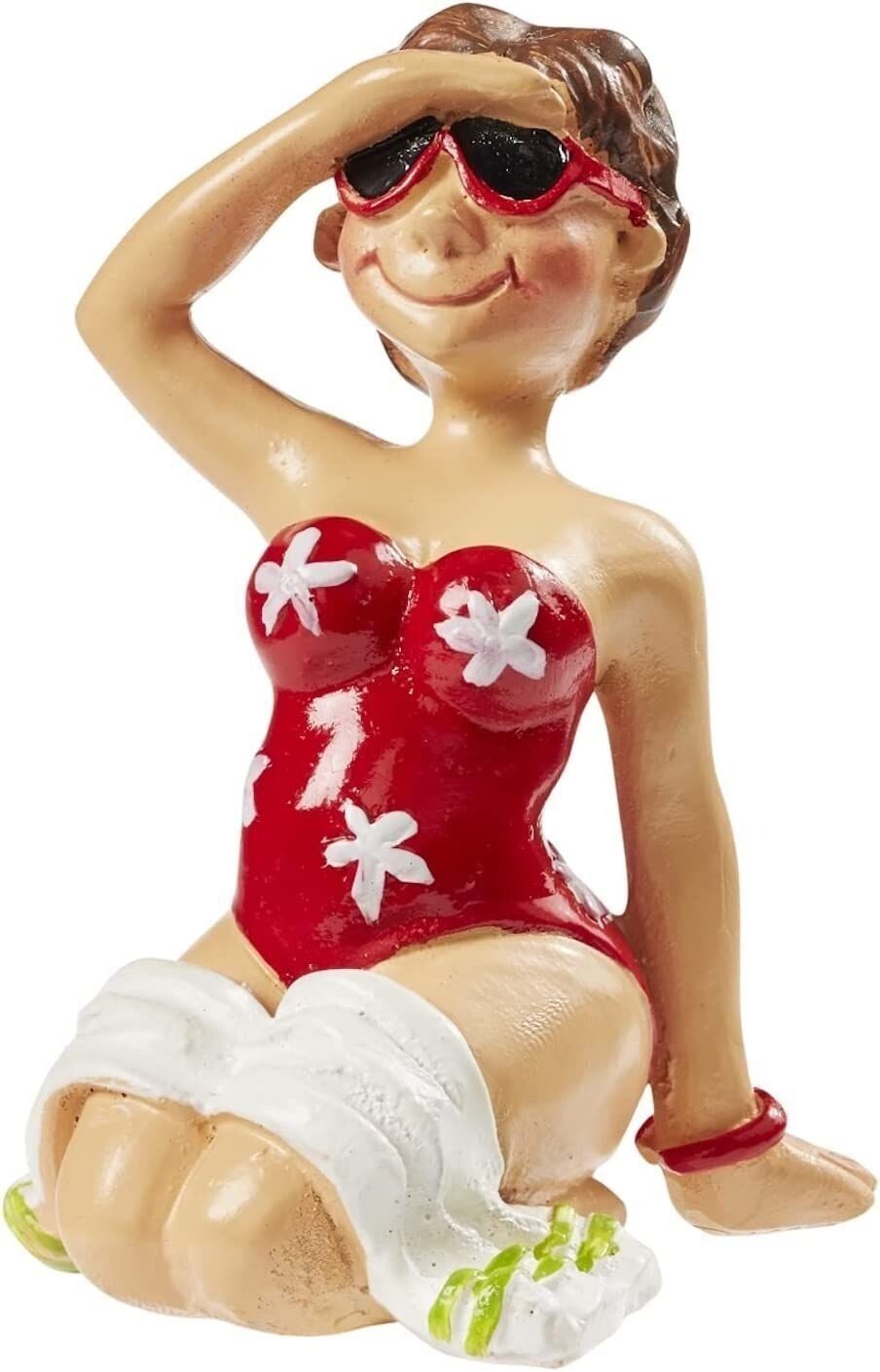 HobbyFun Dekofigur Dekofigur Hobbyfun Bade-Urlauberin 10 x 8 x 6 cm günstig online kaufen