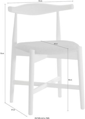 Hammel Furniture Holzstuhl Findahl by Hammel Dora (Set, 2 St), Massivholz, gepolsterte Sitzfläche, versch. Farbvarianten