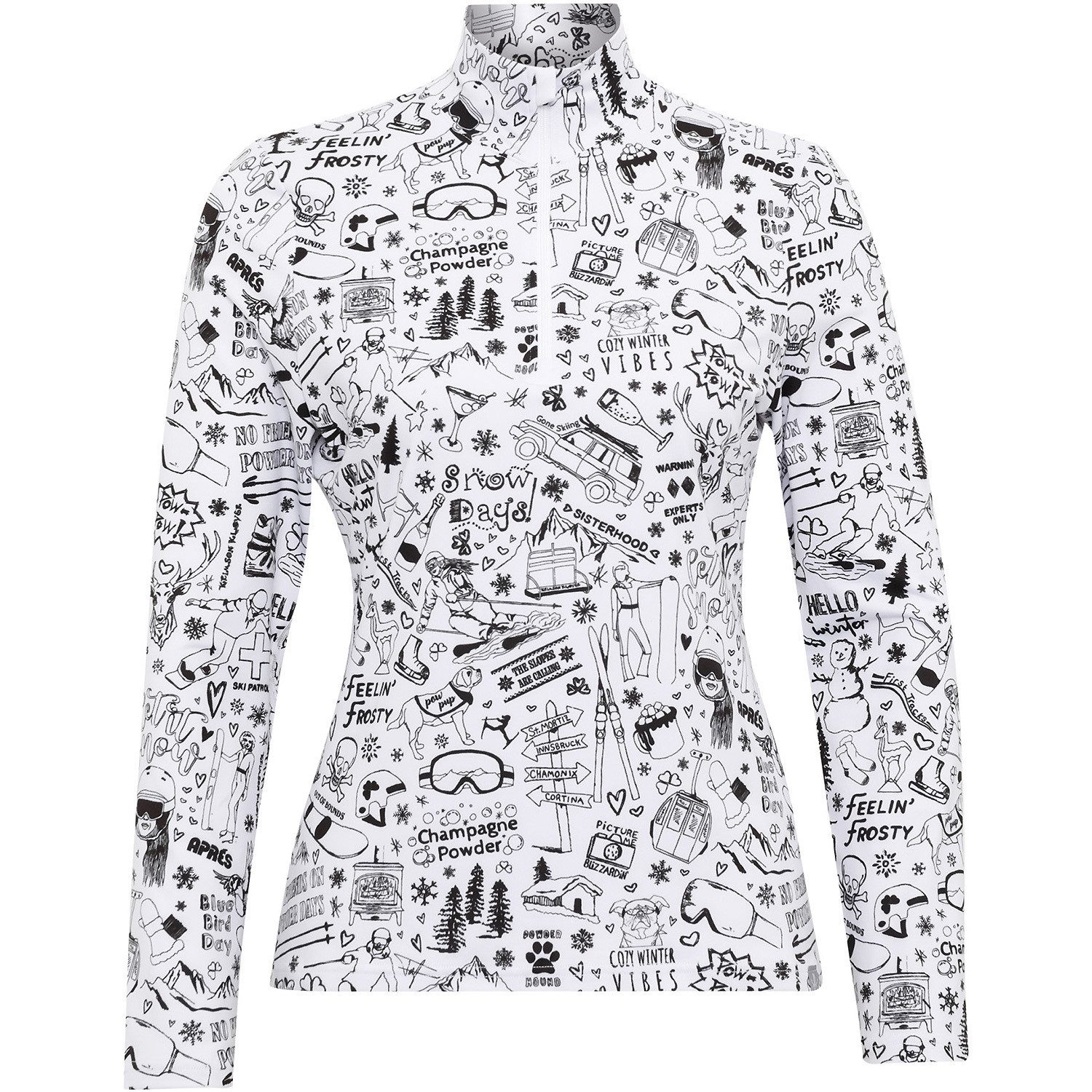 Krimson Klover Langarmshirt Langarmshirt W GRAFFITI BASELAYER TOP günstig online kaufen