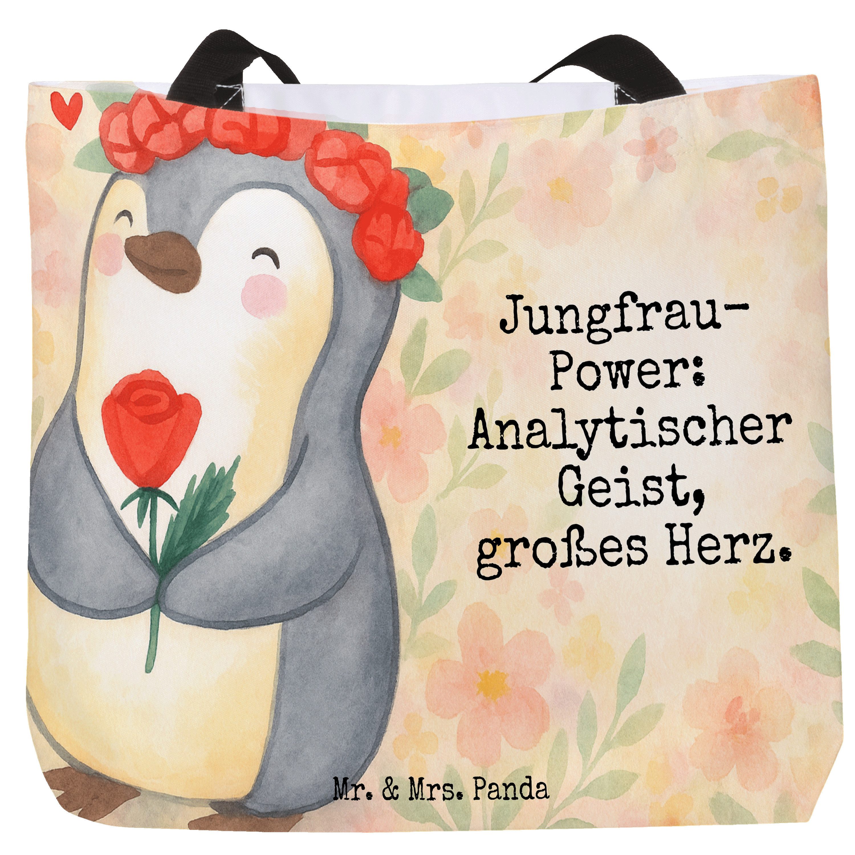 Shopper Jungfrau Astrologie Design, Stoffbeutel, Weiß, Tasche, Tragetasche, R