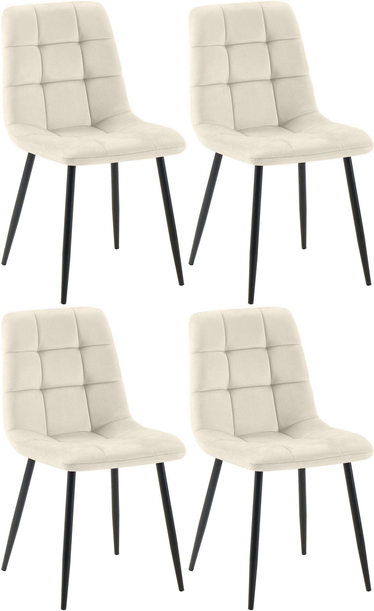 CLP Esszimmerstuhl Tilde (4er Set, 4 St), mit Rückenlehne, bis 150 kg günstig online kaufen