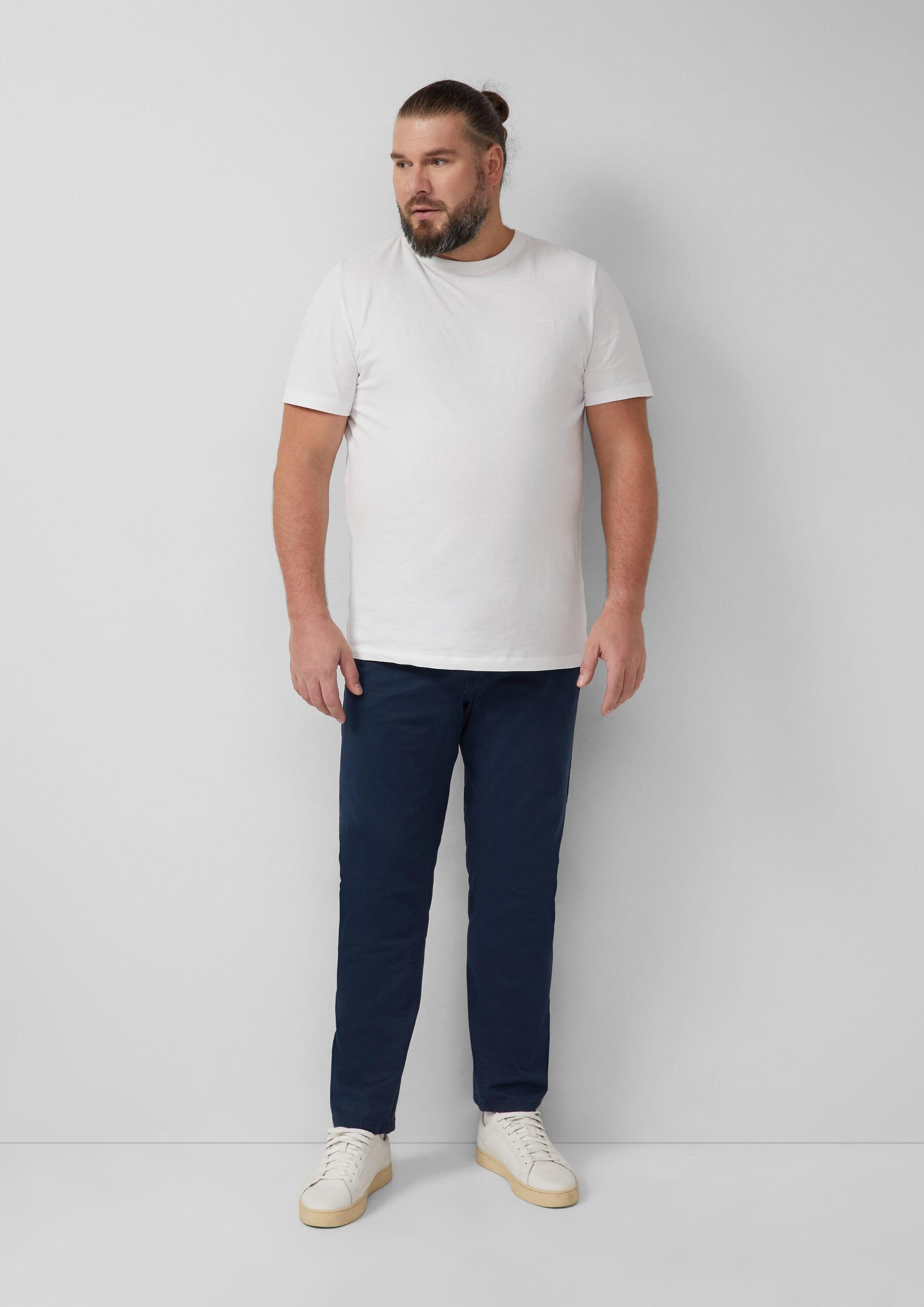 s.Oliver Chinos Hose Baumwollhose aus Twill mit Ziernaht
