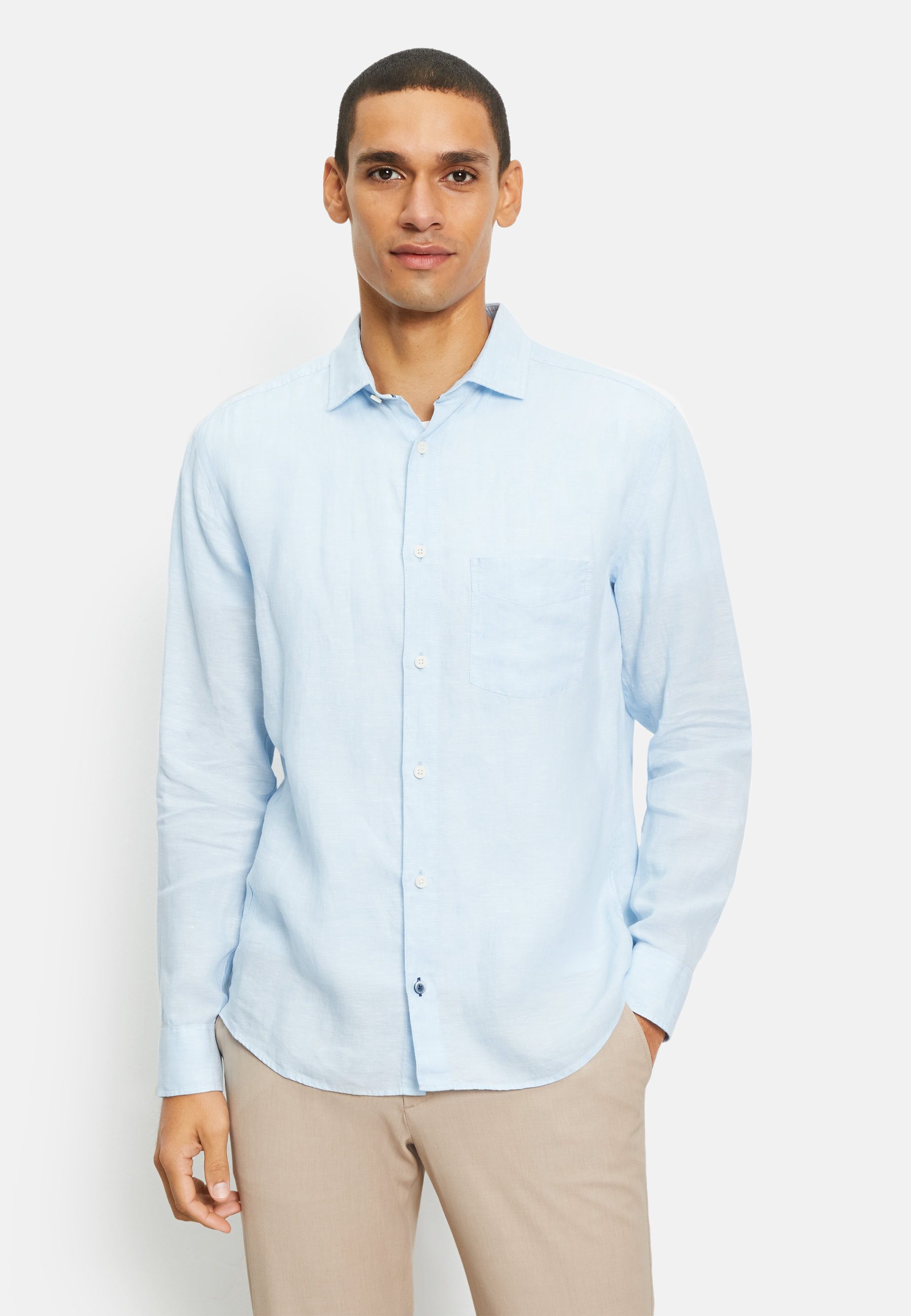 OLYMP Langarmhemd OLYMP Casual, Regular Fit, Kent