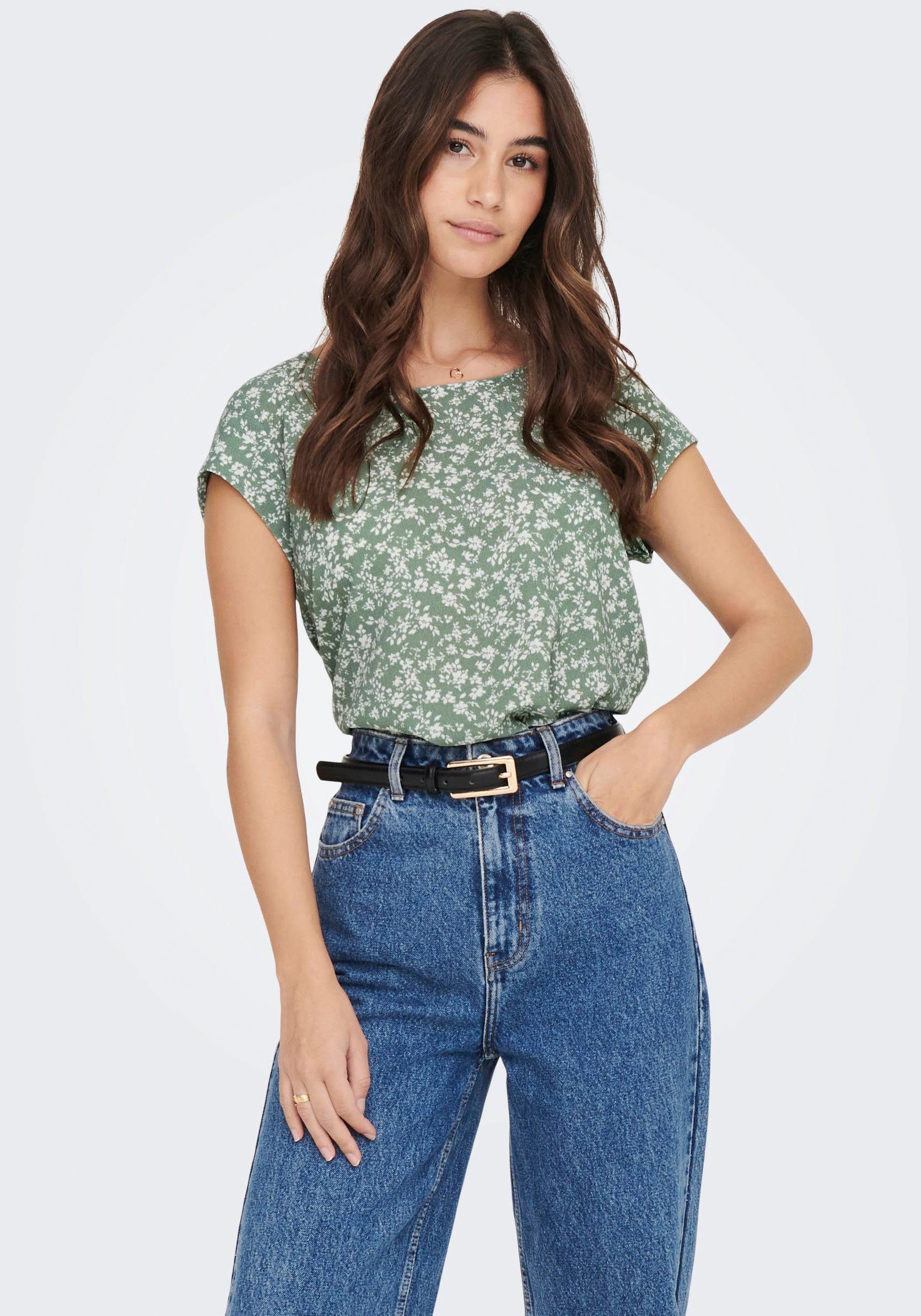 ONLY Shirtbluse ONLVIC S/S AOP TOP günstig online kaufen