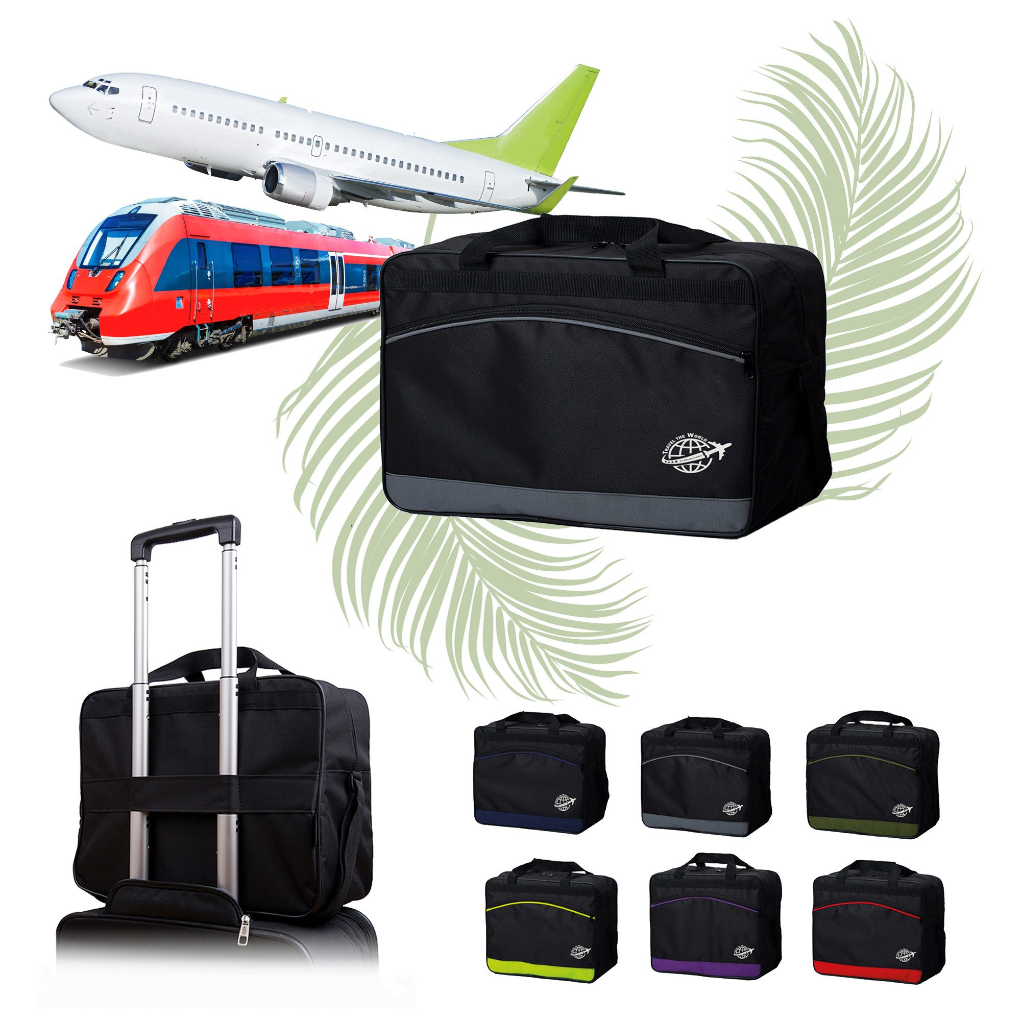 BambiniWelt by Rafael K. Reisetasche Handgepäck Boardgepäck Bordcase 40x20x25 40x30x20 Ryanair Wizzair (M1), wasserabweisend