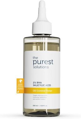 The Purest Solutions Toner Fettkontrolierendes Gesichtswasser Gezielter Mitesserformel (200 ml)